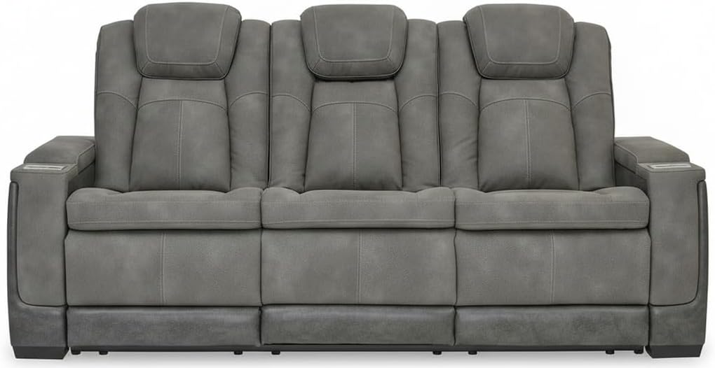 Power Reclining Sofa with Drop-Down Table — Next-Gen Durapella power reclining furniture